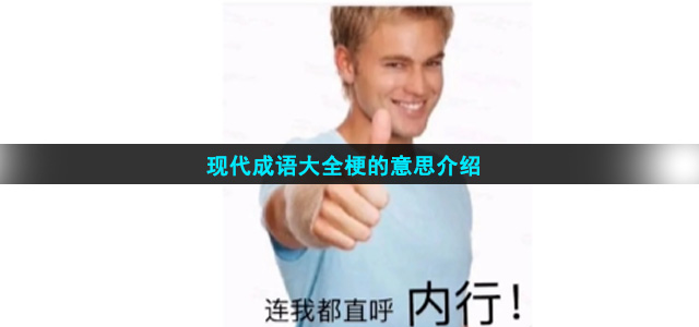 现代成语大全梗的意思介绍