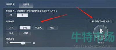 《和平精英》变声器功能开启教程