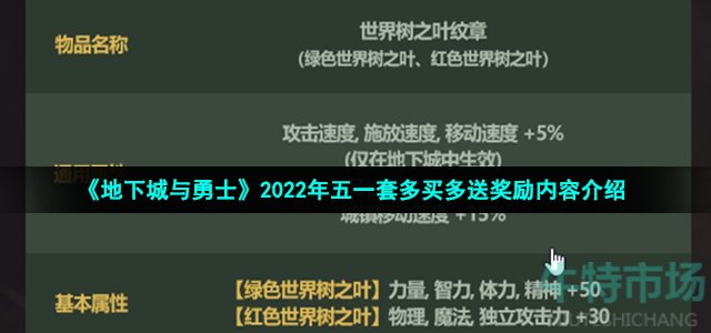 《地下城与勇士》2022年五一套多买多送奖励内容介绍