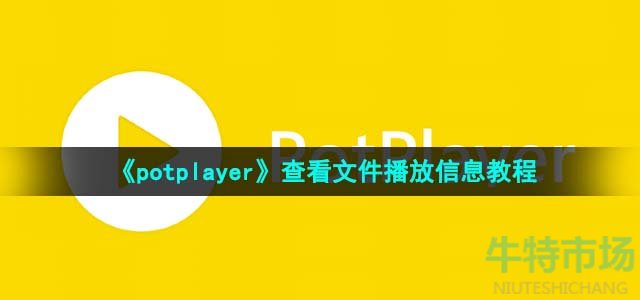 《potplayer》查看文件播放信息教程