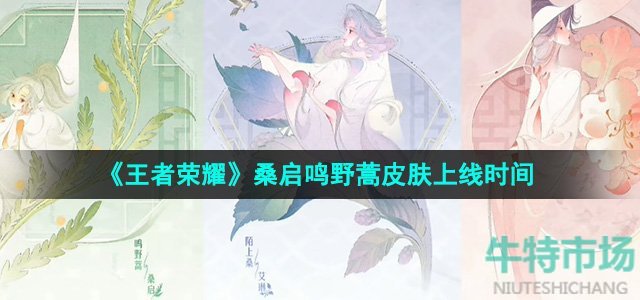 《王者荣耀》桑启鸣野蒿皮肤上线时间