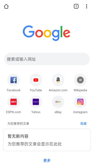 谷歌浏览器中文版截图