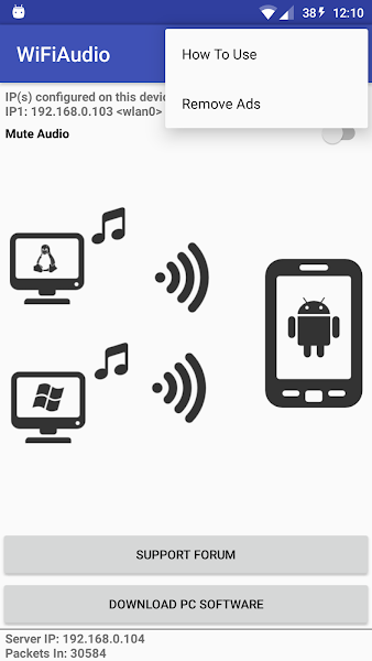 wifiaudio安卓发射端截图