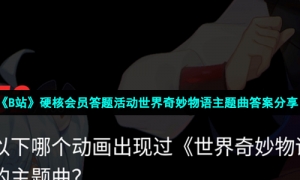 以下哪个动画出现过世界奇妙物语的主题曲 22年b站硬核会员答案大全 牛特市场