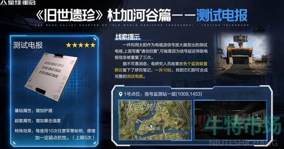 《星球重启》杜加河谷旧世遗珍位置一览