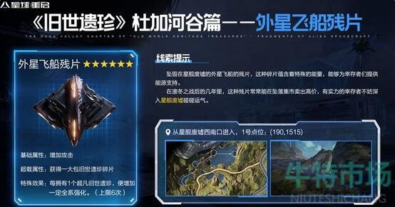 《星球重启》杜加河谷旧世遗珍位置一览